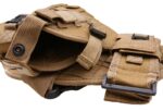 Modular thigh panel with holster tan KingArms.ee Holsters