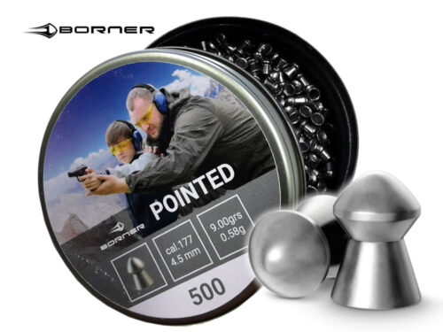 Borner “Pointed” 0.58 g 4.5mm (500pcs) KingArms.ee Airgun 4,5mm