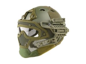 Шлем Fast PJ с защитной маской (Olive) KingArms.ee Airsoft