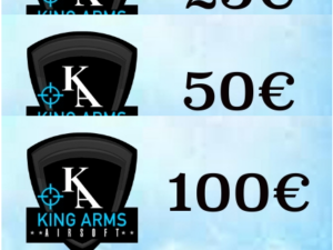 Lahjakortti (25€ 50€ 100€) KingArms.ee Aseet