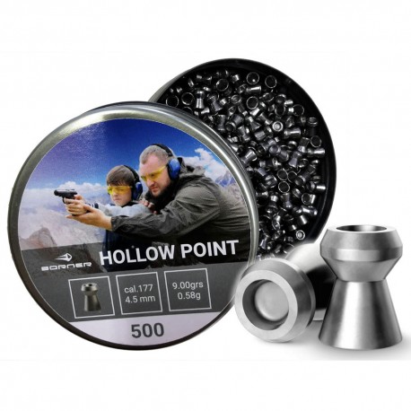 Borner Hollow Point 0.58 g 4.5mm (500 tk) KingArms.ee Õhkrelv 4,5mm