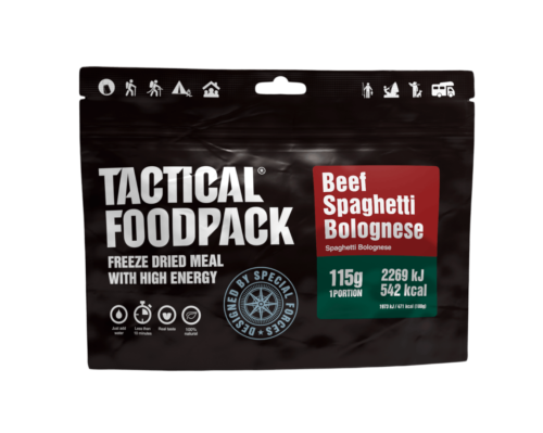 Spaghetti Bolognese 115g KingArms.ee Tactical Foodpack
