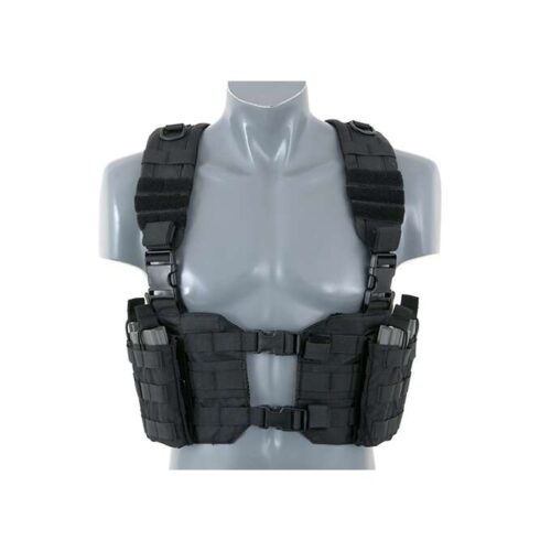 SPLIT FRONT CHEST HARNESS – BLACK [8FIELDS] KingArms.ee Pouches, bags & straps