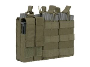 TRIPLE 5.56 MAG/PISTOL POUCH PANEL (5 PLUS 2) – OLIVE KingArms.ee Storage pockets