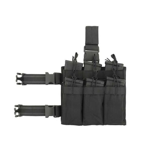 M4/AR-15 SIX-MAG Stacker панель на откидной ножке — черная [8FIELDS] KingArms.ee Карманы для хранения