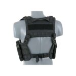 SPLIT FRONT CHEST HARNESS BLACK 8FIELDS KingArms.ee Pouches, bags & straps