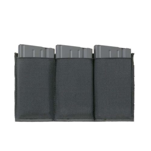 ELASTIC TRIPLE SR25/M14/SCAR-H/HK417 MAGAZINE POUCH – BLACK KingArms.ee Storage pockets