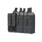 TRIPLE 5.56 MAG PISTOL POUCH PANEL 5 PLUS 2 BLACK KingArms.ee Storage pockets