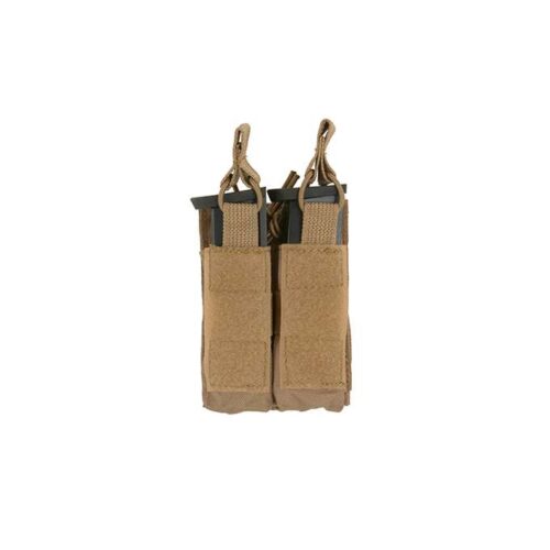 OPEN TOP DOUBLE PISTOL MAG POUCH – COYOTE [8FIELDS] KingArms.ee Storage pockets
