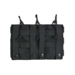 MODULAR OPEN TOP TRIPLE MAG POUCH FOR 5.56 BLACK 8FIELDS KingArms.ee Storage pockets