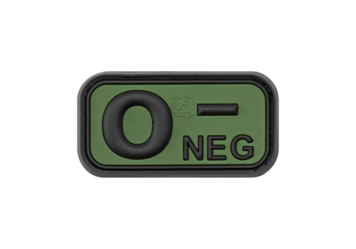Bloodtype Rubber Patch 0 Neg KingArms.ee Patches