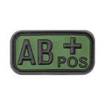 Bloodtype Rubber Patch AB Pos