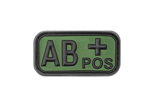 Bloodtype Rubber Patch AB Pos KingArms.ee Tunnukset