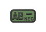 Bloodtype Rubber Patch AB Neg KingArms.ee Patches