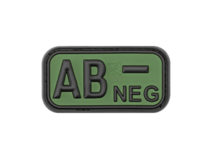 Bloodtype Rubber Patch AB Neg KingArms.ee Patches