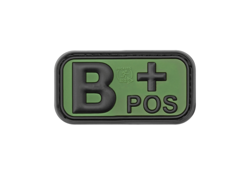 Bloodtype Rubber Patch B Pos KingArms.ee Patches