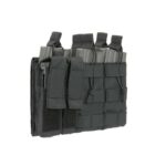 TRIPLE 5.56 MAG PISTOL POUCH PANEL 5 PLUS 2 BLACK KingArms.ee Storage pockets