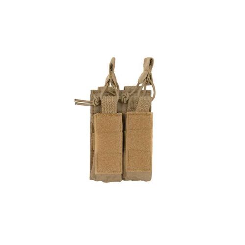 OPEN TOP DOUBLE PISTOL MAG POUCH – COYOTE [8FIELDS] KingArms.ee Storage pockets