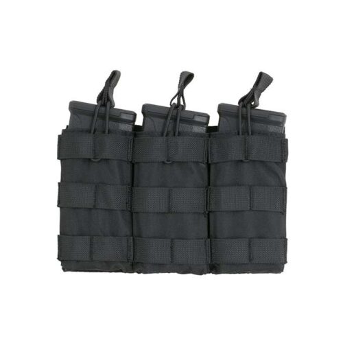 MODULAR OPEN TOP TRIPLE MAG POUCH FOR 5.56 – BLACK [8FIELDS] KingArms.ee Storage pockets