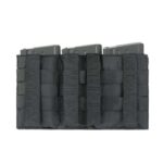 ELASTIC TRIPLE SR25 M14 SCAR H HK417 MAGAZINE POUCH BLACK KingArms.ee Storage pockets