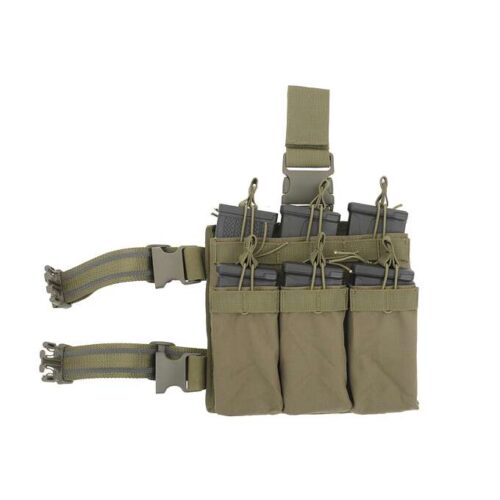 M4/AR-15 SIX-MAG STACKER DROP LEG PANEL – OLIVE [8FIELDS] KingArms.ee Storage pockets