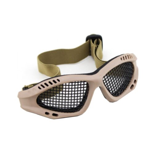 WOSPORT TACTICAL GOGGLES WITH STEEL MESH TAN KingArms.ee Airsoft glasses