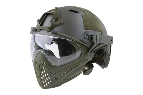 Реплика шлема пилота FAST PJ – оливково-серый [Ultimate Tactical] KingArms.ee Airsoft