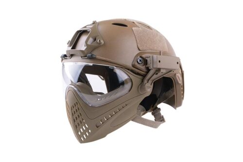 Реплика шлема пилота FAST PJ – светло-коричневый [Ultimate Tactical] KingArms.ee Airsoft