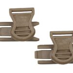 Goggle Swivel Clips (19mm) tumma maa