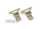 Goggle Swivel Clips 36mm Tan KingArms.ee Helmet mounts