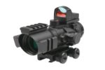 Rhino 4X32 Scope with Micro Red Dot Sight THETA OPTICS KingArms.ee Sights