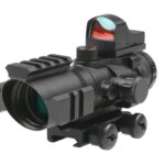 Прицел Rhino 4X32 с прицелом Micro Red Dot Theta optics