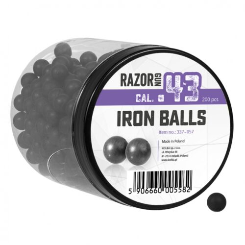 Rubber-metal balls / 200 cartridges  [RazorGun] KingArms.ee Rubber bullets