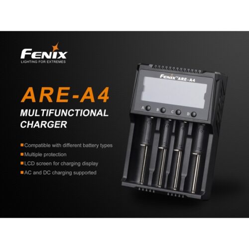 Mains-powered battery charger ARE-A4 LCD (Fenix) KingArms.ee Chargers