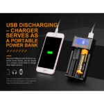 ARE-D2 LCD battery charger with battery bank function (Fenix) KingArms.ee Chargers