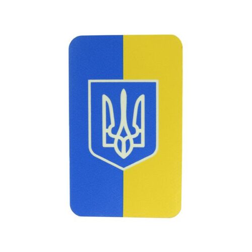 Emblem Ukrainian flag with coat of arms 80×50 mm vertical (M-Tac) KingArms.ee Patches