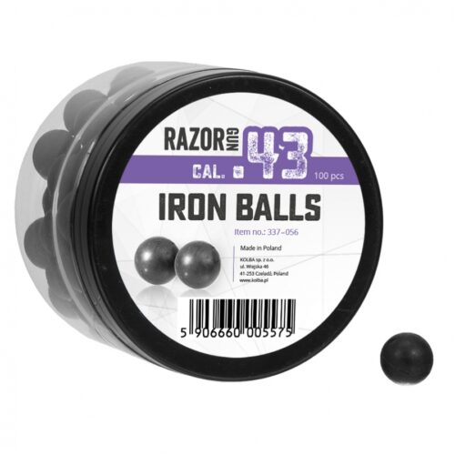 43 cal rubber-metal balls 100 pcs. KingArms.ee Rubber bullets