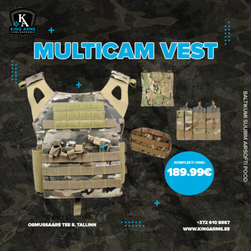 Multicam Vest kit KingArms.ee Offer