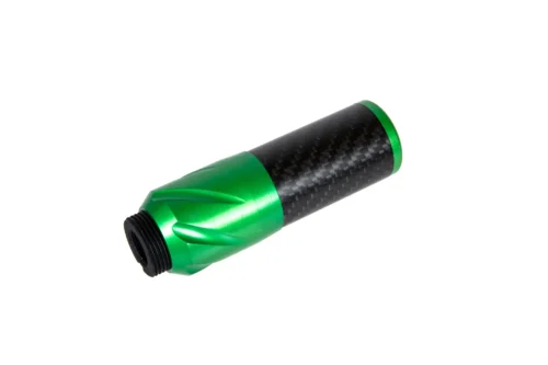 Carbon fibre silencer DSL2 36x100mm Green KingArms.ee Silencers