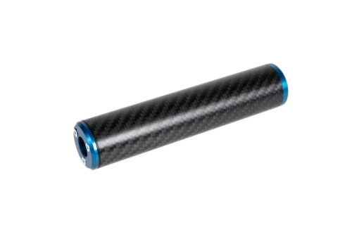 Carbon fibre silencer 30x150mm blue KingArms.ee Silencers