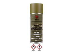 Army Spray Paint, WH KHAKI DRAB, mat, 400 ml KingArms.ee Colors and Masking