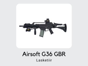 Lasketiir Airsoft G36 GBR KingArms.ee Shooting range