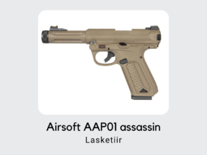 Lasketiir Airsoft AAP01 assassin KingArms.ee Shooting range