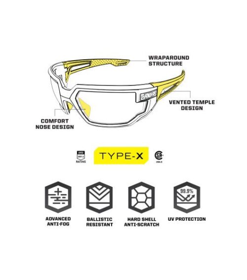 Tactical safety goggles Mechanix X-type KingArms.ee Ballistic glasses
