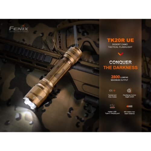Fenix TK20R UE Desert Camo full kit KingArms.ee Flashlight