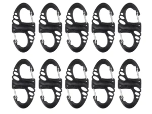 Mil-Tec s-Hook karabiinikomplekt Must 10 tk KingArms.ee Käytettyjä tuotteita
