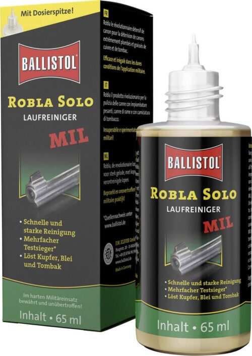 Средство для чистки ствола Ballistol Robla Solo MIL 65 мл — изображение 1